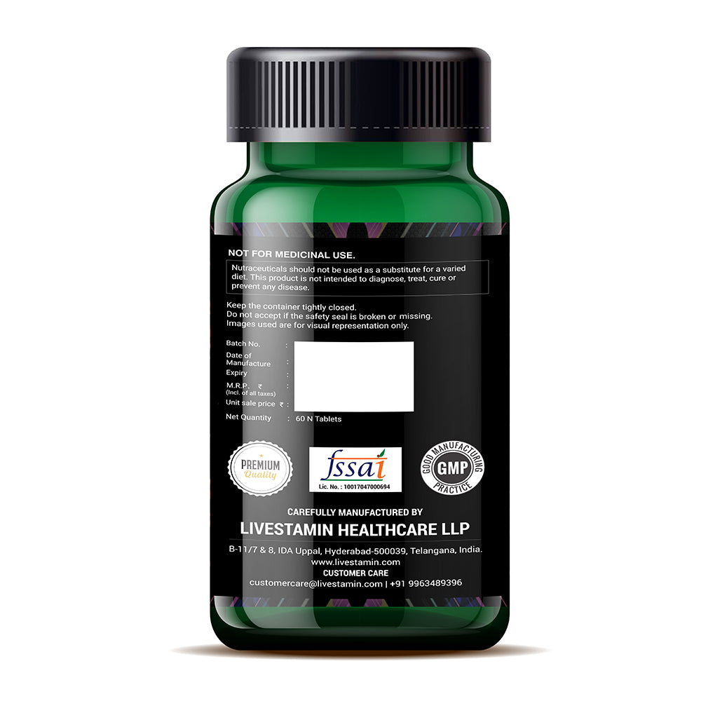 Livestamin Glucosamine MSM Calcium Vitamin D3 Supplement | 60 Tablets